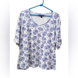 Karen Scott 2x Top 60% Cotton 40% polyester